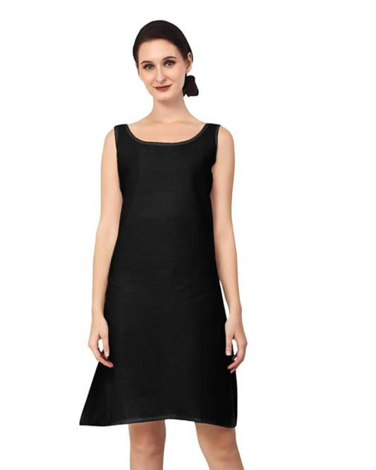 TWGE Cotton Sameej for Women - Ideal Inner Wear for Salwar - Color Black