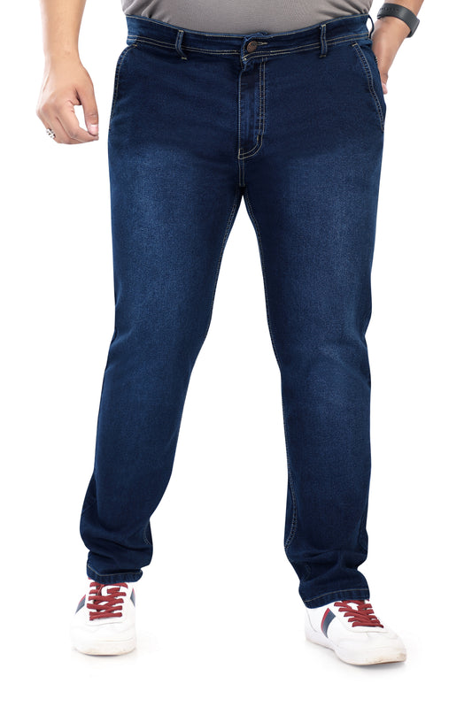 Pluss Tribe - Plus Size Jeans for Men - Denim Jeans - Regular Fit Jeans - Ideal for Casual - Party - Office wear - Color - Desaturated Blue - Pack of 1