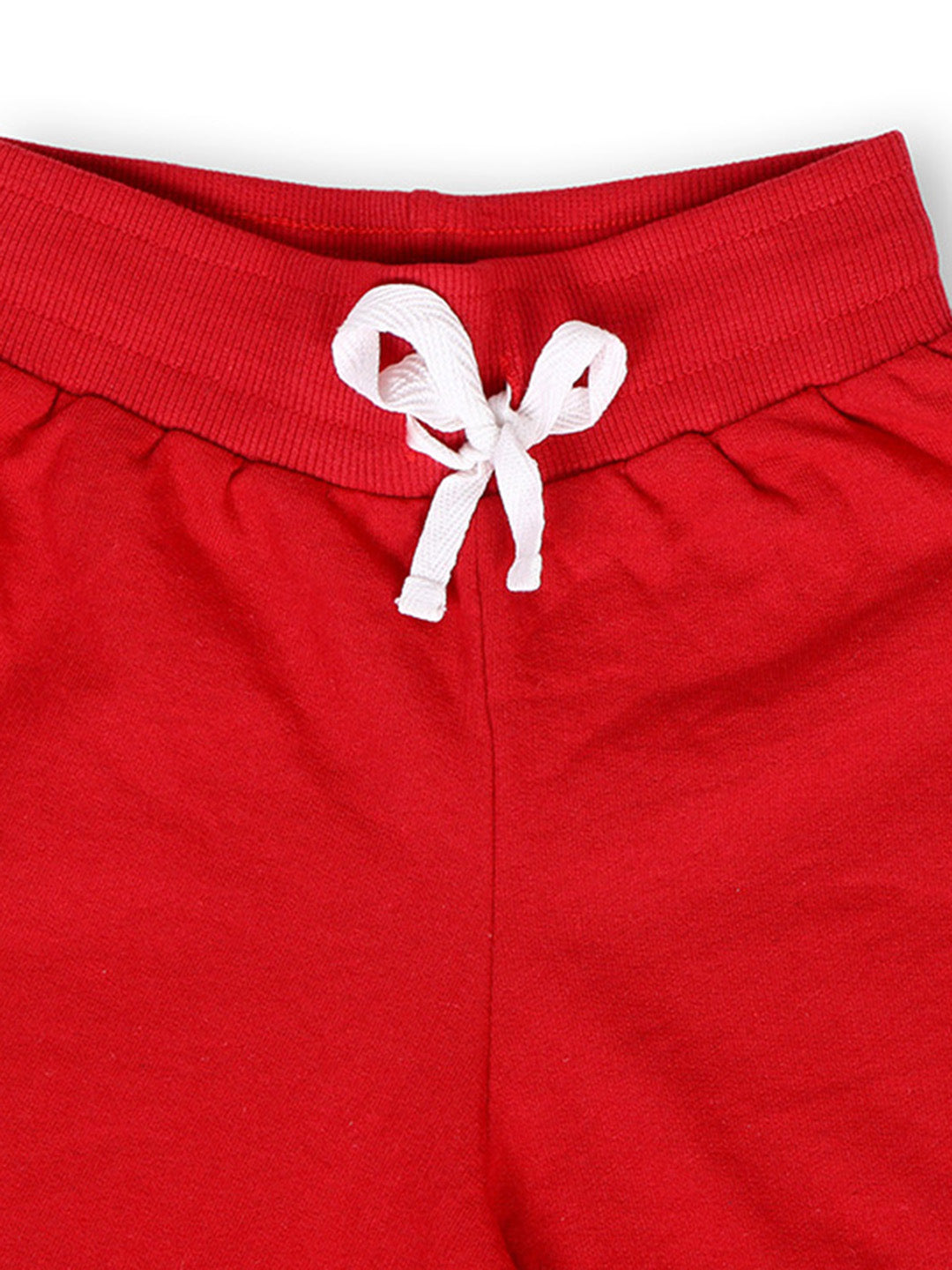 TWGE - Kids Shorts for Girls - Short Pants - Printed Regular Fit Half Pants - Color Red