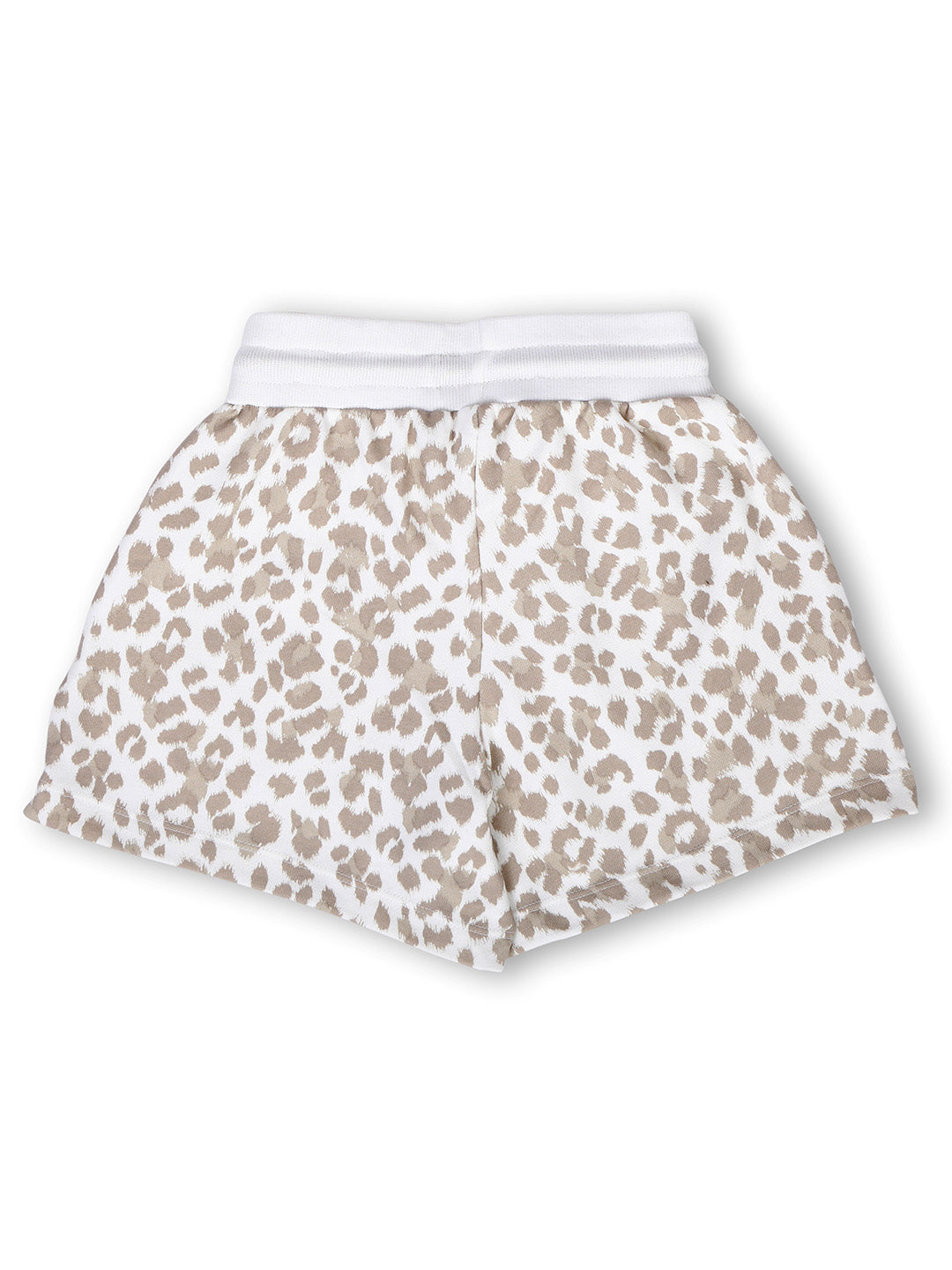 TWGE - Kids Shorts for Girls - Short Pants - Printed Regular Fit Half Pants - Color Hazzel White