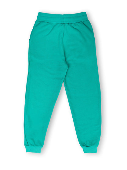 TWGE - Kids Joggers for Girls - Track Pants - Solid Regular Fit Tracks - Color Green