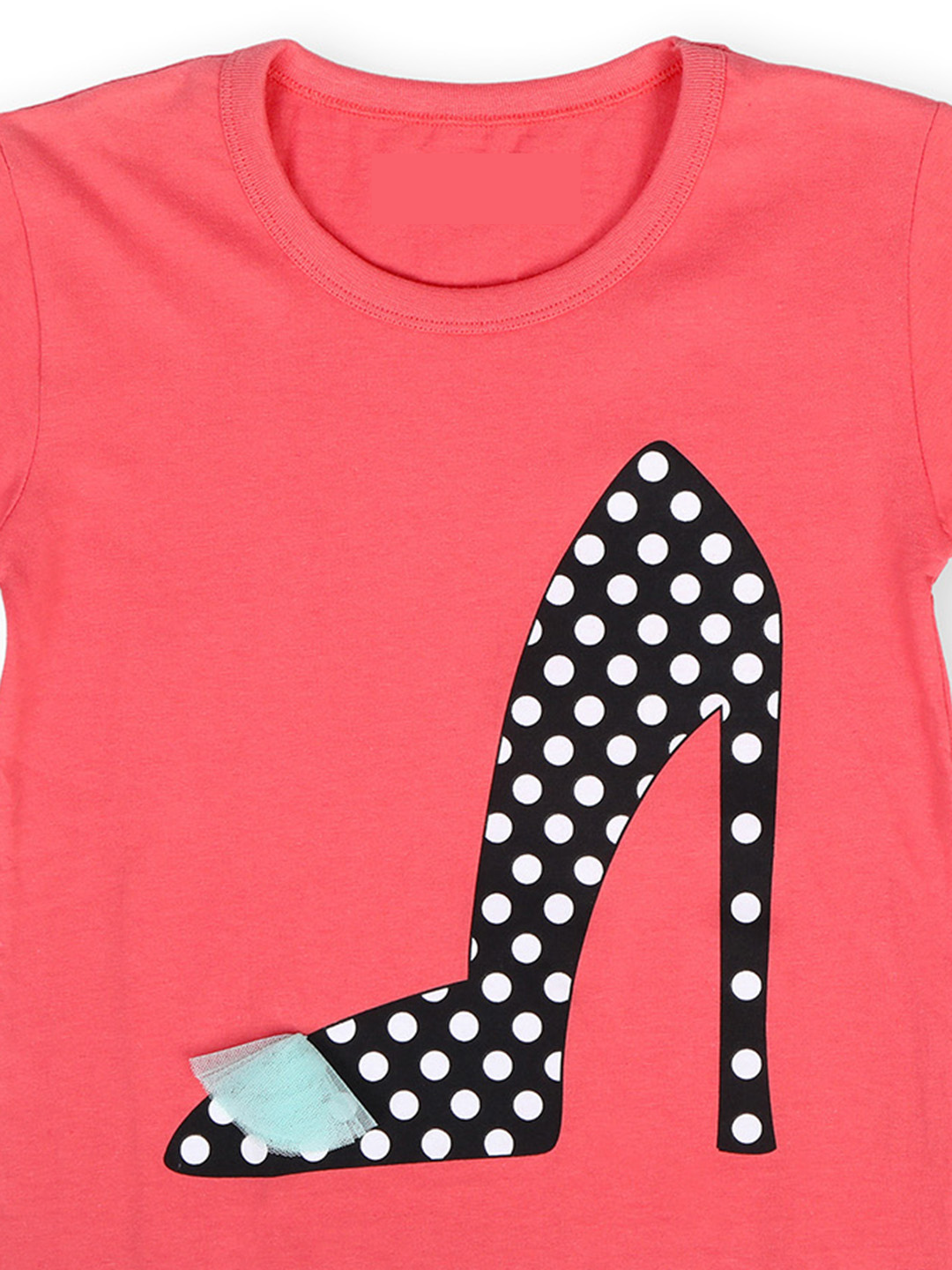 TWGE - Kids Tshirt for Girls - Printed Regular Fit Tees - Color Pink