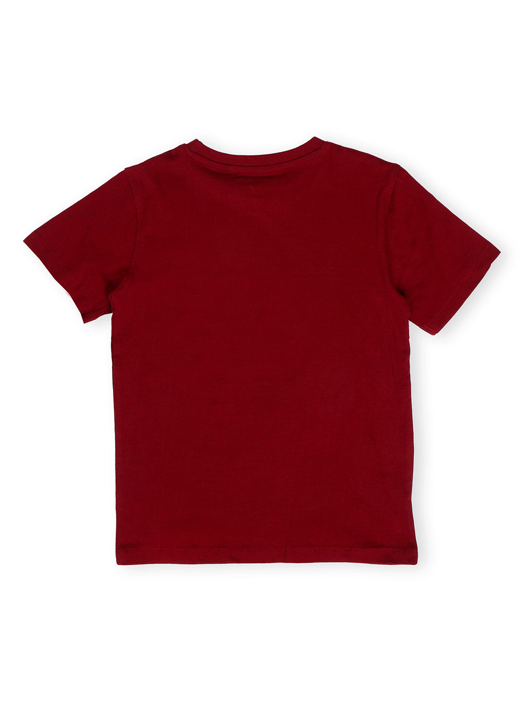 TWGE - Kids Tshirt for Boys - ISRO Space Theme - Printed Cotton Tees - Color Maroon