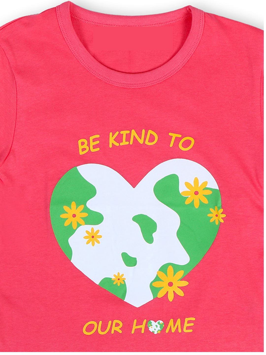 TWGE - Kids Tshirt for Girls - Printed Regular Fit Tees - Color Baby Pink
