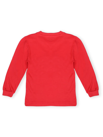 TWGE - Kids Tshirt for Boys - Printed Cotton Tees - Color Red