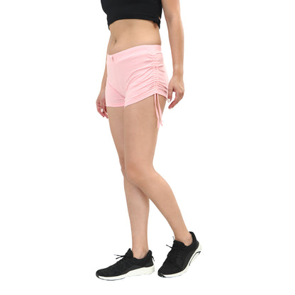 TWGE Women Cotton Hot Shorts - Short Pants for Ladies - Ideal for Gym Yoga & Nightwear - Color Baby Pink