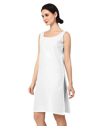 TWGE Cotton Sameej for Women - Ideal Inner Wear for Salwar - Color White